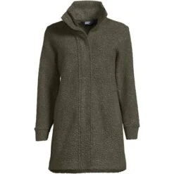 Lands' End Women's Boucle Fleece Coat -Lands' End Store GUEST e891475c 277b 479e 983a 3fcc6a9b2c70