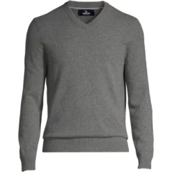 Lands' End Men's Fine Gauge Cashmere V-neck Sweater -Lands' End Store GUEST e91e3c5b 7e06 4543 8983 a3c9446ecf41