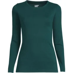 Lands' End Women's Tall All Cotton Long Sleeve Crewneck T-Shirt -Lands' End Store GUEST ea4a6a9f f92b 4be1 af8a 10160da7e442 1