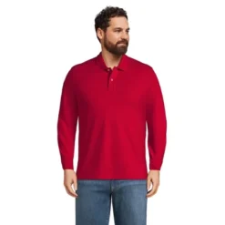 Lands' End Men's Comfort First Long Sleeve Solid Mesh Polo -Lands' End Store GUEST eae4c4cd 8078 4988 a7df 7eaa299a1932