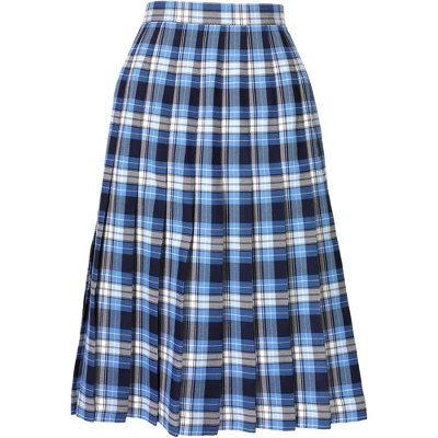 Lands' End Lands' End School Uniform Women's Plaid Pleated Skirt Below The Knee 8 Lands' End Lands' End School Uniform Women's Plaid Pleated Skirt Below The Knee - Image 8