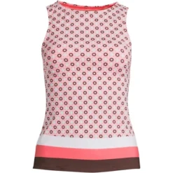 Lands' End Women's Long Chlorine Resistant High Neck UPF 50 Sun Protection Modest Tankini Swimsuit Top -Lands' End Store GUEST ec0a1058 3781 4f36 bc8e 7f146d742e41