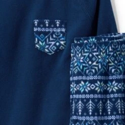Lands' End Kids Long Sleeve Pocket Fleece Pajama Set