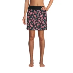 Lands' End Women's Quick Dry Elastic Waist Active Board Skort Swim Skirt -Lands' End Store GUEST ec8834ca 0603 4330 b614 598678ad7f99