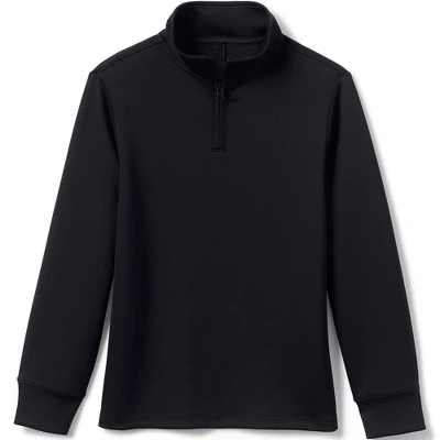 Lands' End Lands' End School Uniform Kids Quarter Zip Pullover 3 Lands' End Lands' End School Uniform Kids Quarter Zip Pullover - Image 3
