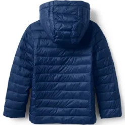 Lands' End Kids ThermoPlume Packable Hooded Jacket