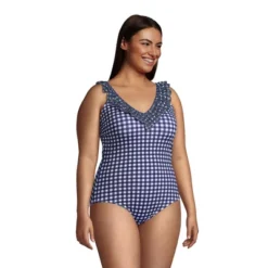 Lands' End Draper James X Lands' End Women's Chlorine Resistant Ruffle V-neck One Piece Swimsuit 5 Lands' End Draper James X Lands' End Women's Chlorine Resistant Ruffle V-neck One Piece Swimsuit -Lands' End Store GUEST ecc7cb36 5c0c 480b 91a7 7ddd211173e7