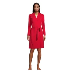 Lands' End Women's Cotton Blend Above The Knee Length Robe -Lands' End Store GUEST ed15ced0 14b5 4ce2 bf57 4f220fe7373b
