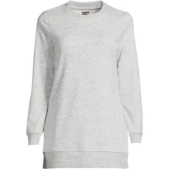 Lands' End Lands' End Women's Tall Serious Sweats Crewneck Long Sleeve Sweatshirt Tunic -Lands' End Store GUEST eda75a75 707f 40cd 842c 7c81a11921c6