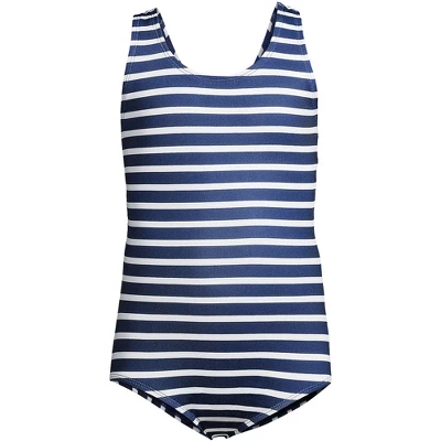 Lands' End Girls Racerback One Piece Swimsuit 8 Lands' End Girls Racerback One Piece Swimsuit - Image 8