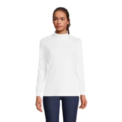 Lands' End Women's Long Sleeve Supima Mock Turtleneck -Lands' End Store GUEST edf57ec1 9c70 452c af7e 6e8699c347fa