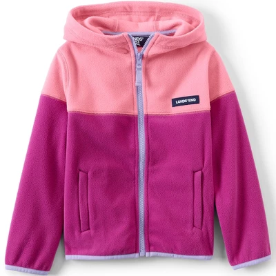Lands' End Kids Fleece Full Zip Jacket With Hood 6 Lands' End Kids Fleece Full Zip Jacket With Hood - Image 6