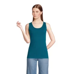 Lands' End Women's Tall Cotton Tank Top -Lands' End Store GUEST ee6f0a33 b902 4e6e 9f31 cd4a95db6bdc
