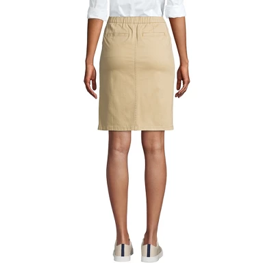 Lands' End Women's Mid Rise Elastic Waist Pull On Knockabout Chino Skort 1 Lands' End Women's Mid Rise Elastic Waist Pull On Knockabout Chino Skort