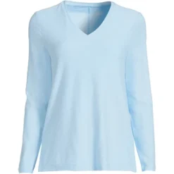 Lands' End Women's Long Sleeve Performance V-Neck Top -Lands' End Store GUEST ef6425ad 6368 4bf6 8f54 865b2d934dbe