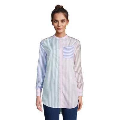 Lands' End Women's Cotton A-Line Long Sleeve Tunic Top 9 Lands' End Women's Cotton A-Line Long Sleeve Tunic Top - Image 9
