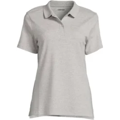 Lands' End School Uniform Women's Short Sleeve Feminine Fit Interlock Polo Shirt -Lands' End Store GUEST f091583a 6f4a 4def 847e 606a1fb2d4b9