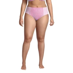 Lands' End Draper James X Lands' End Women's Plus Size Chlorine Resistant Retro High Waisted Bikini Bottoms -Lands' End Store GUEST f0eea211 bf26 4f68 aba3 9c539ff6bed1