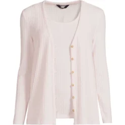 Lands' End Women's Wide Rib Cardigan And Tank Set -Lands' End Store GUEST f143cb55 4301 4aba aefd a0365d5f7e7f