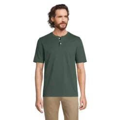 Lands' End Men's Short Sleeve Super-T Henley -Lands' End Store GUEST f1e828db 8c88 4f5f 89c7 44e484c86116