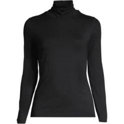 Lands' End Women's Lightweight Fitted Long Sleeve Turtleneck -Lands' End Store GUEST f3634bd9 90cf 4456 9d99 dd9fa92d50ad
