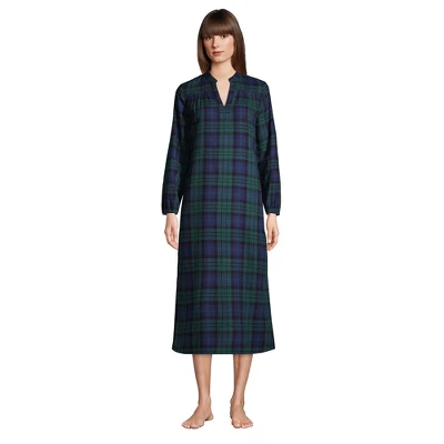 Lands' End Women's Long Sleeve Flannel Nightgown 2 Lands' End Women's Long Sleeve Flannel Nightgown - Image 2