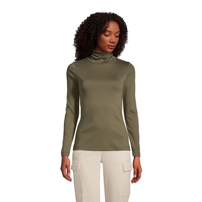 Lands' End Women's Supima Cotton Long Sleeve Turtleneck 8 Lands' End Women's Supima Cotton Long Sleeve Turtleneck - Image 8