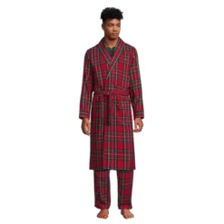Lands' End Men's Flannel Robe -Lands' End Store GUEST f50ad332 a3c9 44a1 9a78 f45e463aa665
