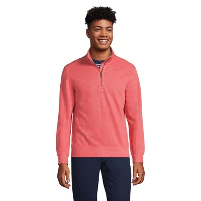 Lands' End Men's Long Sleeve Slub Quarter Zip 5 Lands' End Men's Long Sleeve Slub Quarter Zip - Image 5