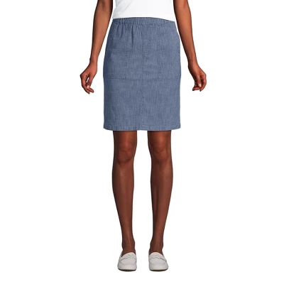 Lands' End Women's Mid Rise Elastic Waist Pull On Knockabout Chino Skort 4 Lands' End Women's Mid Rise Elastic Waist Pull On Knockabout Chino Skort - Image 4