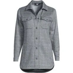 Lands' End Women's Sweater Fleece Long Shirt Jacket Shacket -Lands' End Store GUEST f68c357d ad36 4b61 b02f 79f86c776289