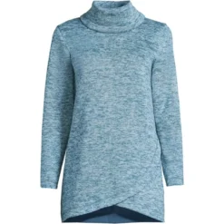 Lands' End Women's Tall Sweater Fleece Tunic Cowl Neck Pullover 9 Lands' End Women's Tall Sweater Fleece Tunic Cowl Neck Pullover -Lands' End Store GUEST f70a2219 2f8f 4cd5 bccb eb2298b44c22