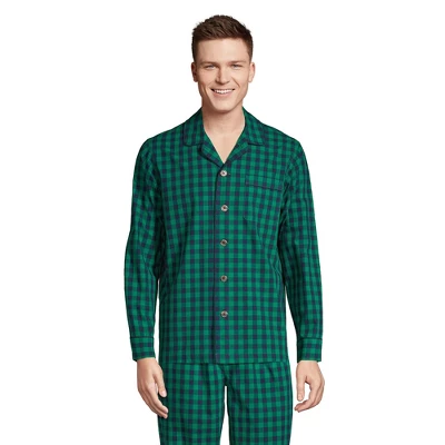 Lands' End Men's Poplin Pajama Shirt 3 Lands' End Men's Poplin Pajama Shirt - Image 3