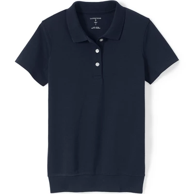 Lands' End School Uniform Men's Short Sleeve Banded Bottom Polo Shirt 4 Lands' End School Uniform Men's Short Sleeve Banded Bottom Polo Shirt - Image 4