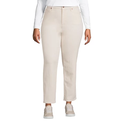 Lands' End Lands' End Women's High Rise Straight Leg Ankle Jeans 4 Lands' End Lands' End Women's High Rise Straight Leg Ankle Jeans - Image 4