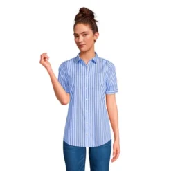 Lands' End Lands' End Women's Short Sleeve No Iron Shirt -Lands' End Store GUEST f89d8533 b630 4962 a113 e11512032886