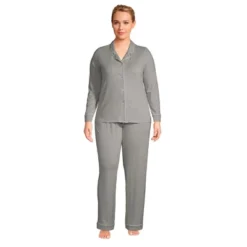 Lands' End Women's Plus Size Comfort Knit Pajama Set Long Sleeve Top And Pants 7 Lands' End Women's Plus Size Comfort Knit Pajama Set Long Sleeve Top And Pants -Lands' End Store GUEST f9a94d71 6ffe 4062 b292 af3534024f2b