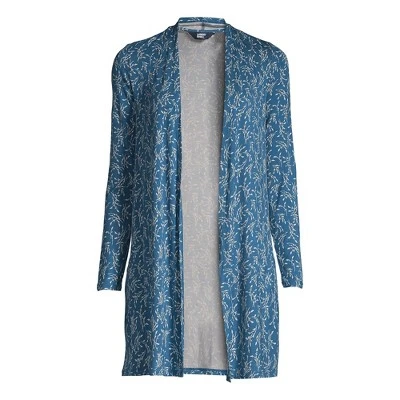 Lands' End Women's Lightweight Jersey Knit Long Cardigan 8 Lands' End Women's Lightweight Jersey Knit Long Cardigan - Image 8