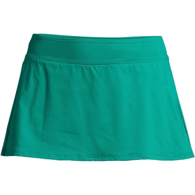 Lands' End Women's Chlorine Resistant Mini Swim Skirt Swim Bottoms 9 Lands' End Women's Chlorine Resistant Mini Swim Skirt Swim Bottoms - Image 9