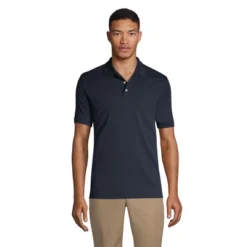 Lands' End School Uniform Men's Short Sleeve Tailored Fit Interlock Polo Shirt -Lands' End Store GUEST fc158735 1bab 49d7 990e d81675a86a9c