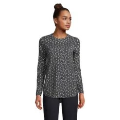 Lands' End Women's Moisture Wicking UPF 50 Sun Long Sleeve Curved Hem Tunic Top -Lands' End Store GUEST fc60a67b 4af3 489f 9a0f 7440b66018c2