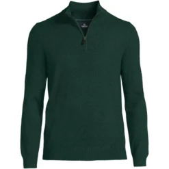 Lands' End Men's Fine Gauge Cashmere Quarter Zip -Lands' End Store GUEST fd02fdfd f39d 4aae 8128 e0fd65a1d83d