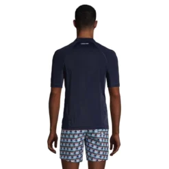Lands' End Men's Short Sleeve Swim Tee Rash Guard