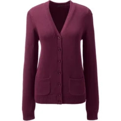 Lands' End School Uniform Women's Cotton Modal Button Front Cardigan Sweater -Lands' End Store GUEST fe278b7f 40ff 4ac1 a715 a47dd2babf42