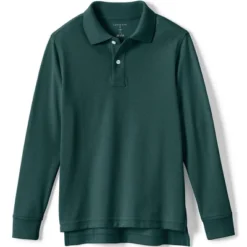Lands' End School Uniform Kids Long Sleeve Mesh Polo Shirt -Lands' End Store GUEST fe9eca8d 329f 4454 a71c 9601387ea0e0