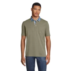 Lands' End Lands' End Men's Super-T Short Sleeve Polo Shirt -Lands' End Store GUEST fea5eb2c cf38 40ed ad03 5bd1b507c5ab