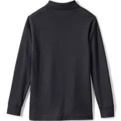 Lands' End School Uniform Kids Long Sleeve Mesh Polo Shirt